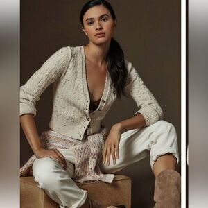 Anthro Pilcro micro cardigan